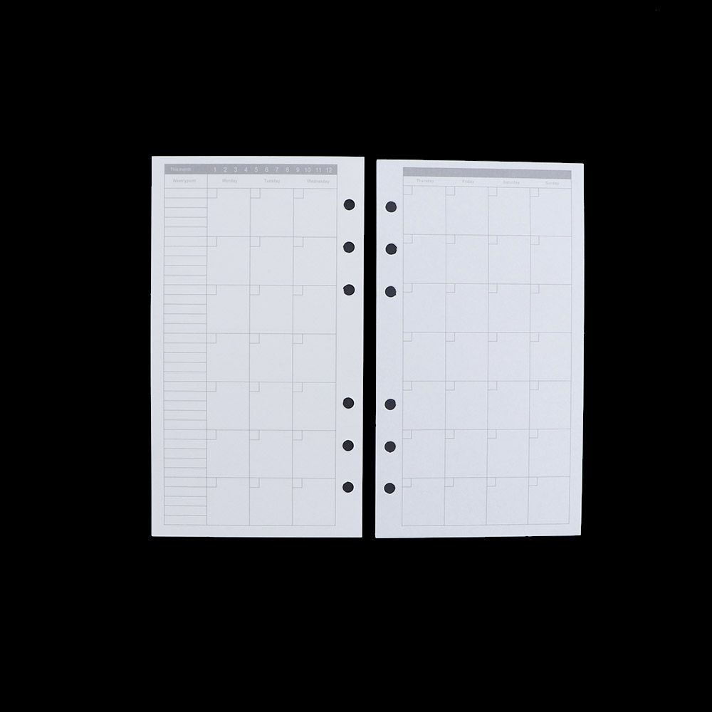 A5 Spiral Dotted Grid Notebook - สมุดบันทึกแบบสันห่วง A5 A6 A7 พร้อมกระดาษจดบันทึกแบบจุด แบบเติมได้