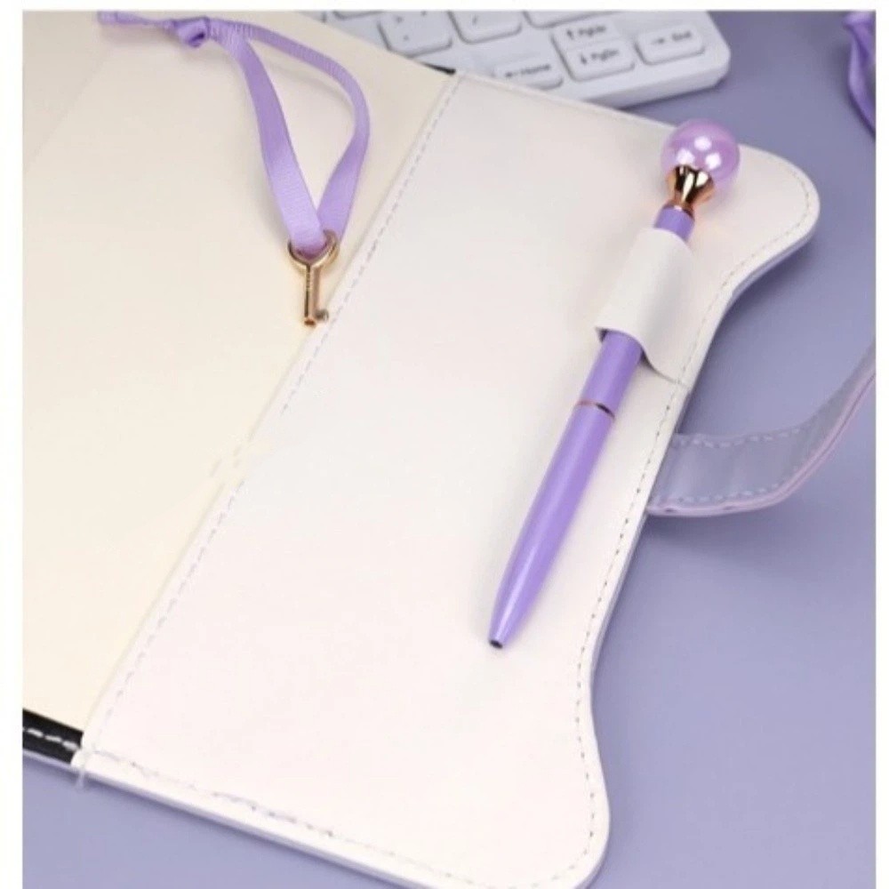 Vintage Leather Journal Notebook - สมุดบันทึกปกหนัง PU วินเทจลาย Love Lock Keys