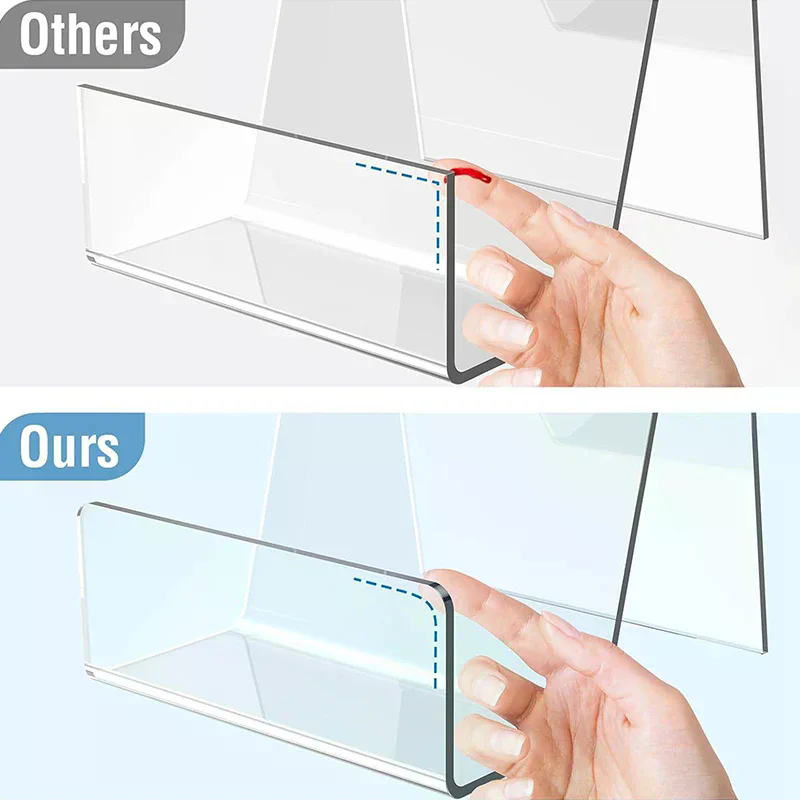 Clear Acrylic Book Stand Holder - 1 ชิ้น ที่วางหนังสือการ์ตูนอะคริลิค ที่วางหนังสือการ์ตูนแบบใส ที่วางแล็ปท็อป ที่วางนิตยสาร