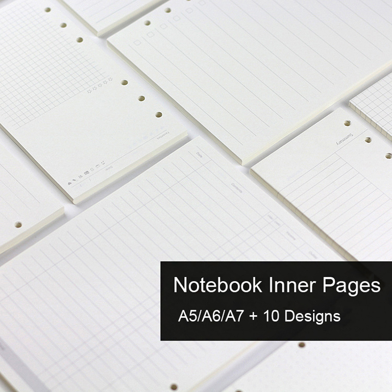 A5 Spiral Dotted Grid Notebook - 45 แผ่น A5 A6A7 หลวมโน้ตบุ๊คเติมเกลียว Binder