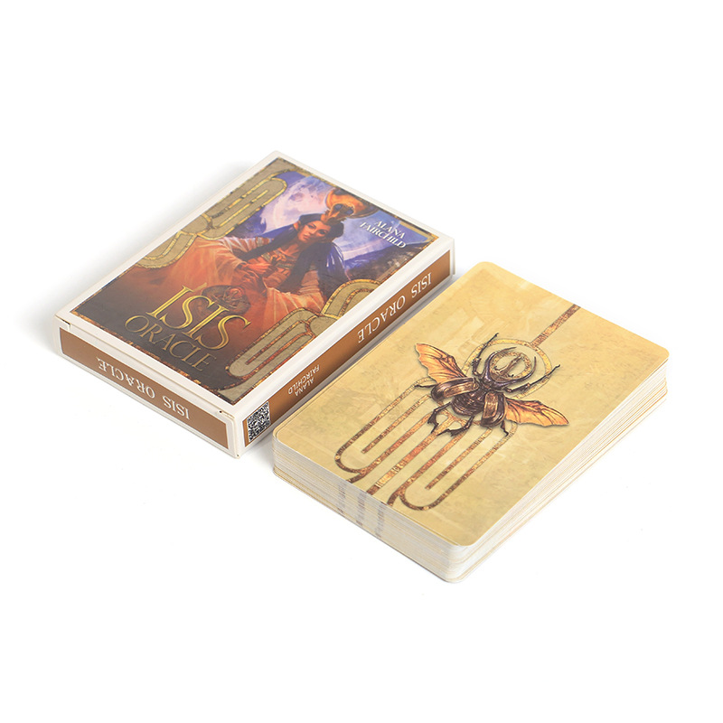 Tarot Deck With Guidebook - ไพ่ทาโรต์ ISIS Oracle พร้อมคู่มือ ไพ่ทาโรต์สำหรับเกมกระดาน เกมสำหรับผู้ใหญ่และครอบครัว