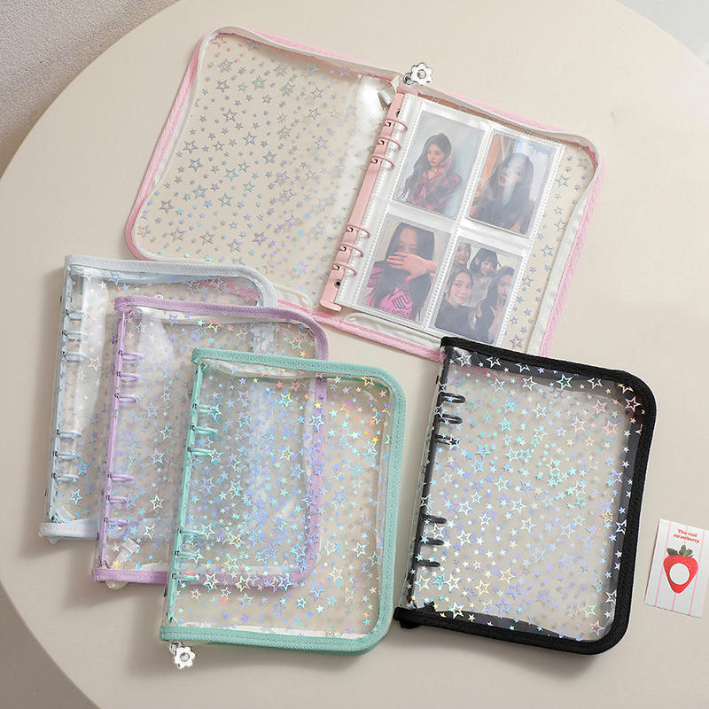 Stationery Books - สมุดใส่การ์ดรูปแบบซิป A5/A6/A7 สำหรับเก็บโฟโต้การ์ด ของสาวๆ สไตล์ DIY