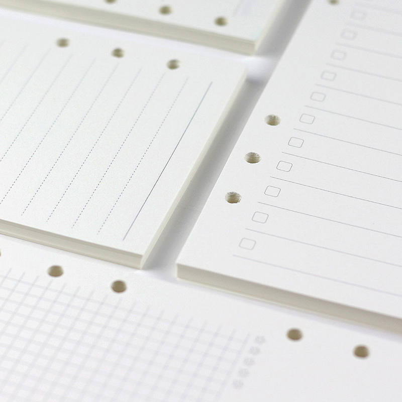 A5 Spiral Dotted Grid Notebook - A5 A6A7 45 แผ่นหลวมโน้ตบุ๊คเติมเกลียว Binder หน้าภายในรายสัปดาห์รายเดือน