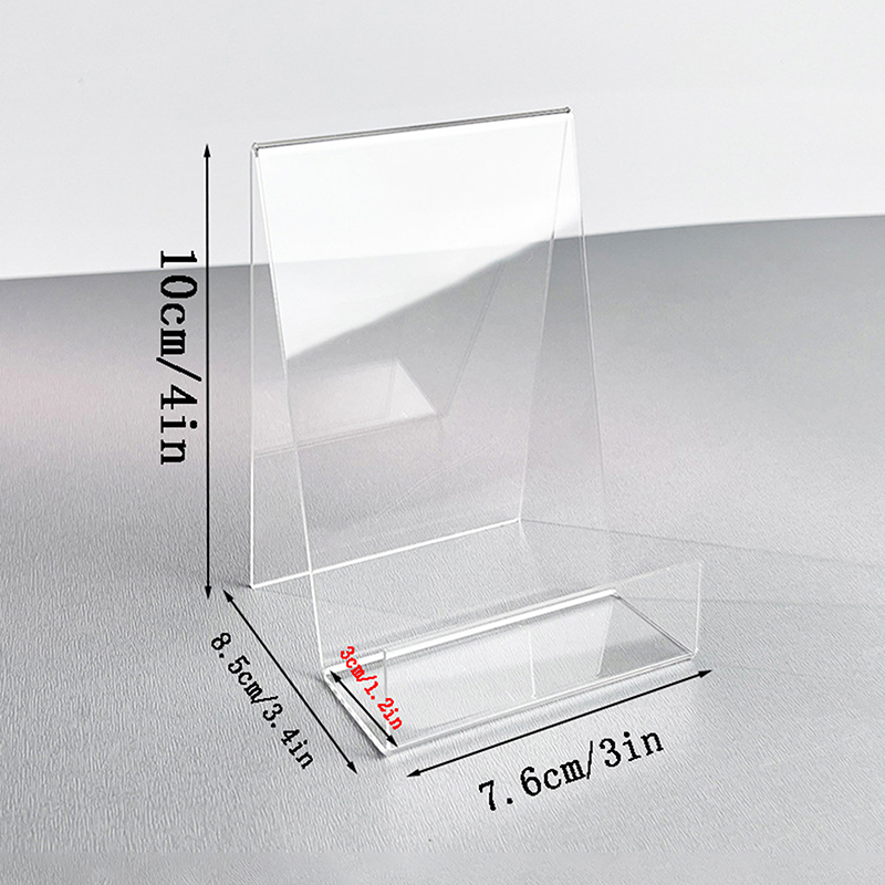 Clear Acrylic Book Stand Holder - ที่วางหนังสืออะคริลิค ที่วางหนังสือ ที่วางหนังสือการ์ตูน โครงใส ที่วางแล็ปท็อป ที่วางนิตยสาร