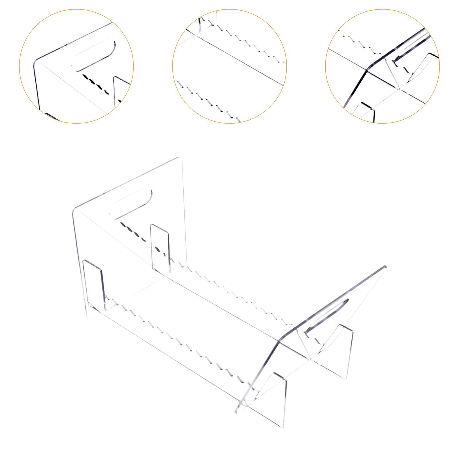 Clear Acrylic Book Stand Holder - ที่วางแผ่นเสียงอะคริลิกไวนิล, ชั้นวางแผ่นเสียง, ใส, อุปกรณ์จัดระเบียบบนโต๊ะ, ที่วางแผ่นอัลบั้ม, สำหรับหนังสือ,
