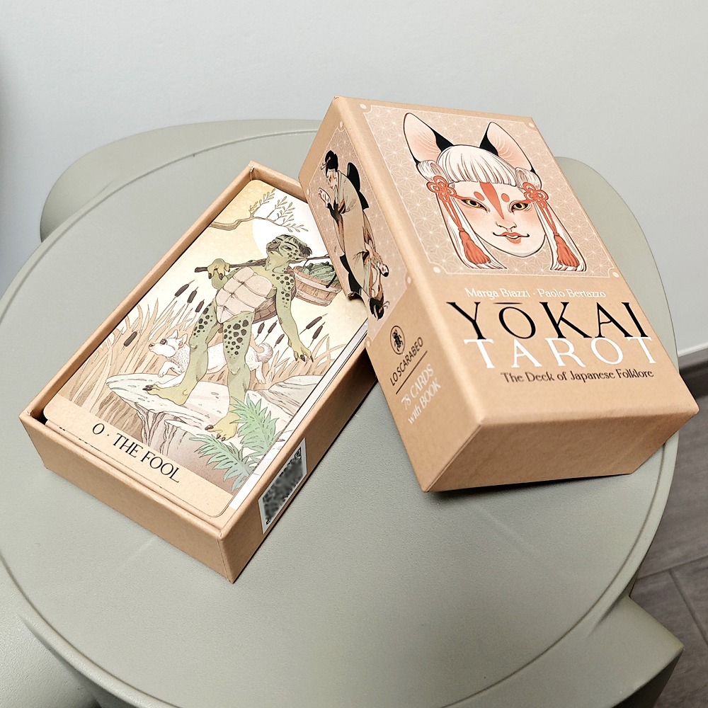 Tarot Deck With Guidebook - ไพ่ทาโรต์โยไค 78 ชิ้น ไพ่ทาโรต์โยไคตำนานพื้นบ้านญี่ปุ่น ไพ่พยากรณ์ ไม่มีคู่มือ