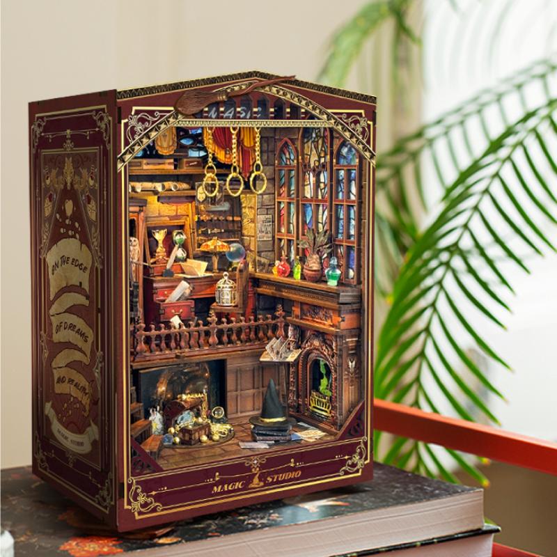DIY Book Nook Shelf ใส่ชุด Mag - Diy Wooden Book Nook Kit Shelf Insert บทวิจารณ์และราคา