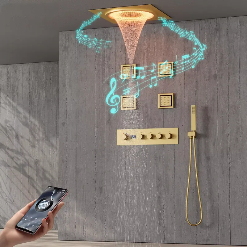 ชุดฝักบัว LED อัจฉริยะ พร้อมระ - Music บทวิจารณ์และราคา