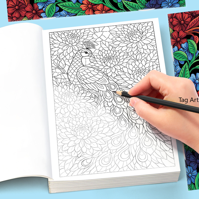 การทำสมาธิสำหรับผู้ใหญ่, การบร - Adult Coloring Book Stress Relief บทวิจารณ์และราคา
