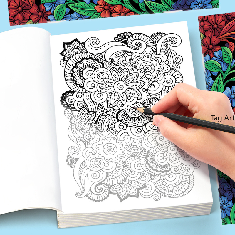 การทำสมาธิสำหรับผู้ใหญ่, การบร - Adult Coloring Book Stress Relief บทวิจารณ์และราคา