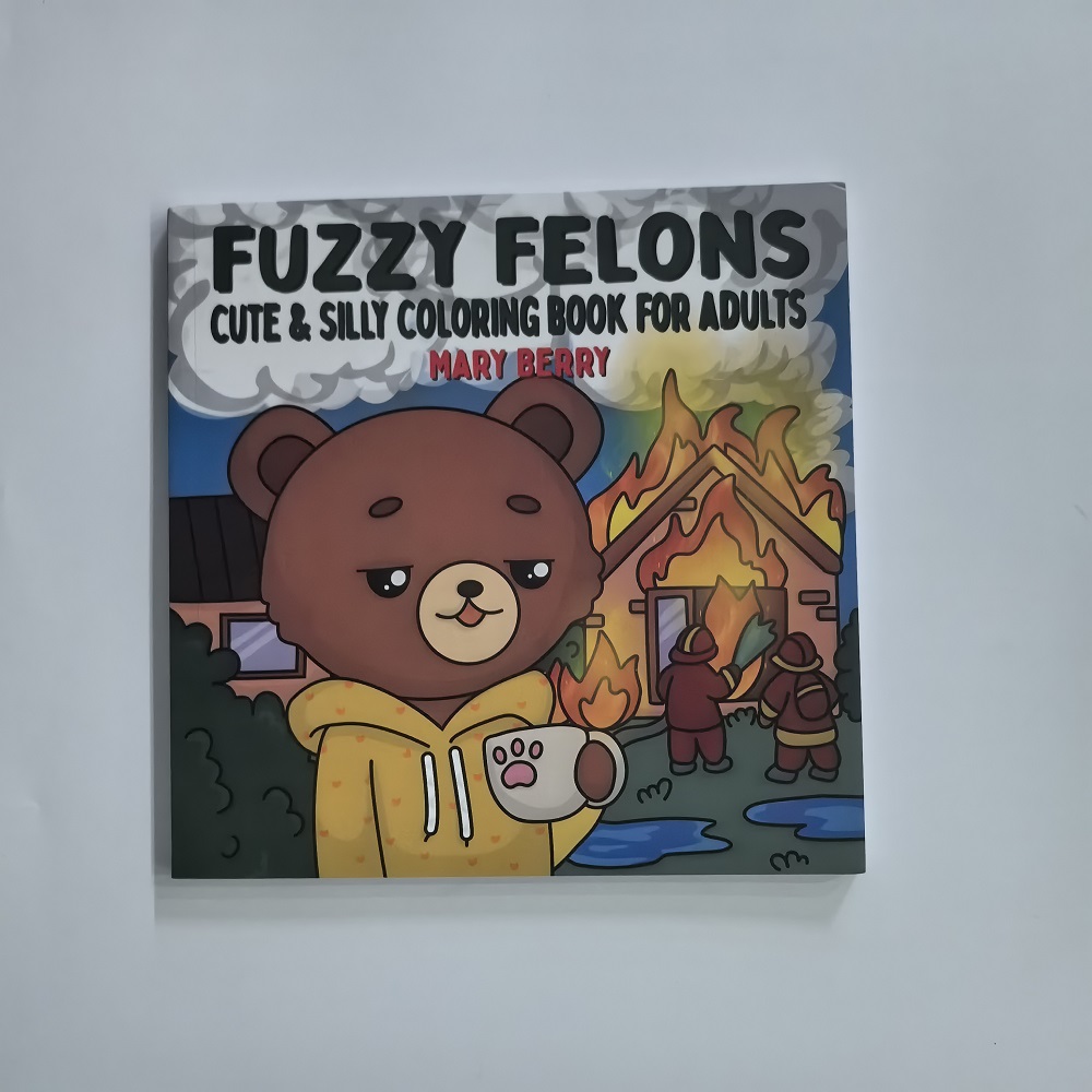 สมุดระบายสีสำหรับผู้ใหญ่ Fuzzy - Adult Coloring Book Stress Relief บทวิจารณ์และราคา