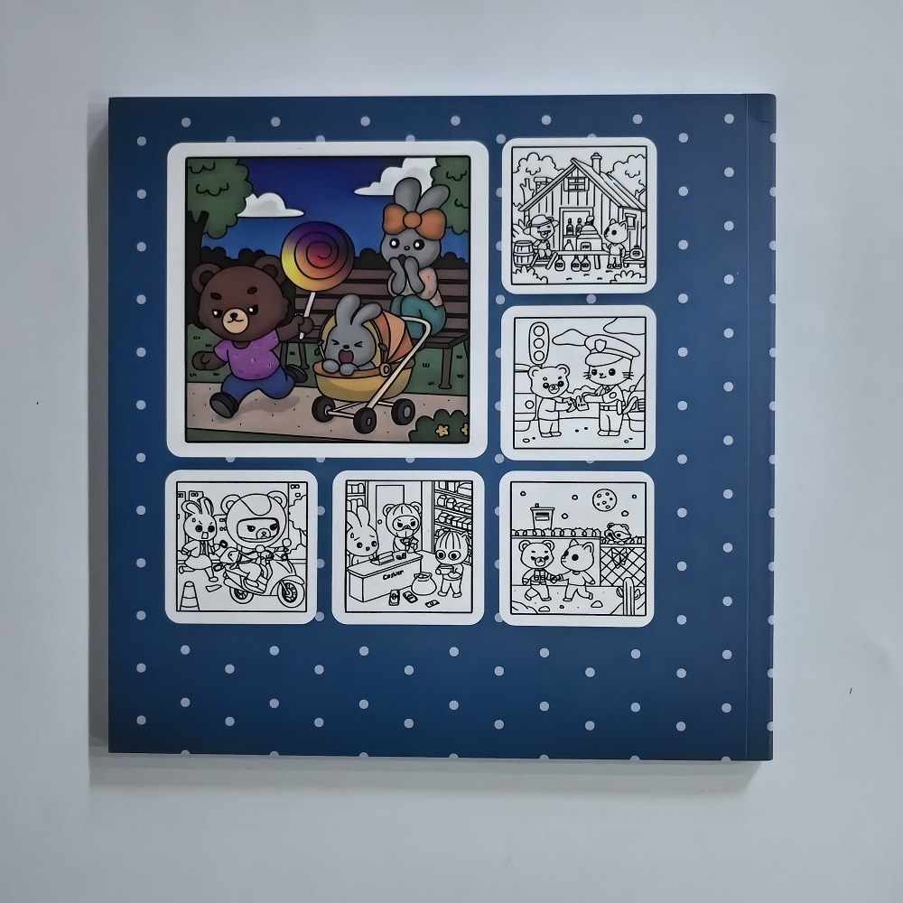 สมุดระบายสีสำหรับผู้ใหญ่ Fuzzy - Adult Coloring Book Stress Relief บทวิจารณ์และราคา