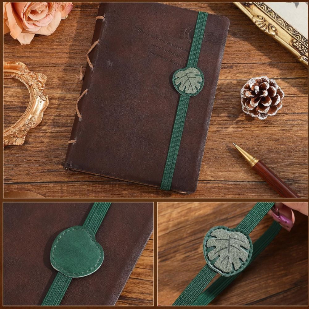 ที่คั่นหนังสือหนังยืดหยุ่นแบบว - Vintage Leather Journal Notebook บทวิจารณ์และราคา