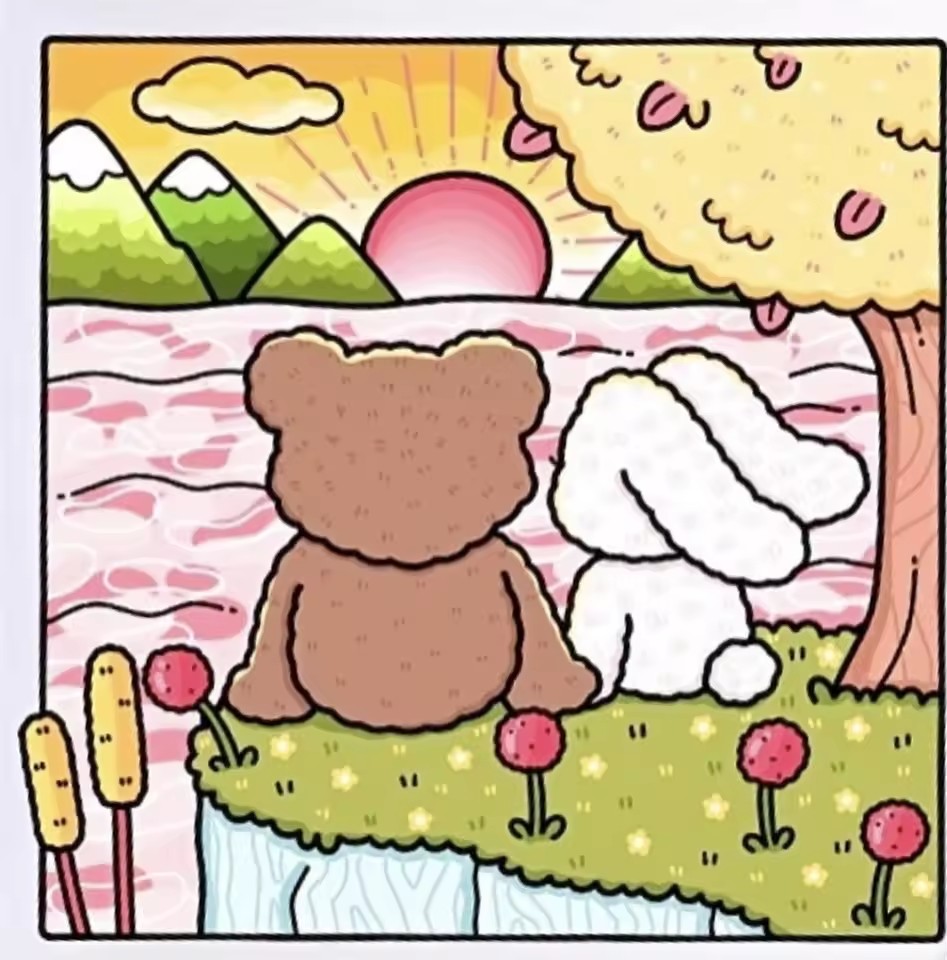 FUZZY IN LOVE สมุดระบายสีรูปแบ - Adult Coloring Book Stress Relief บทวิจารณ์และราคา
