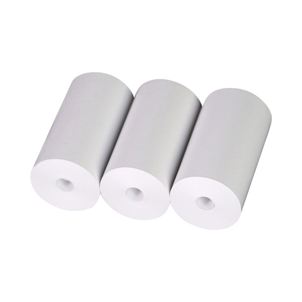 57x25 มม. กระดาษความร้อนสติกเก - Mini Pocket Thermal Printer Paper Roll บทวิจารณ์และราคา