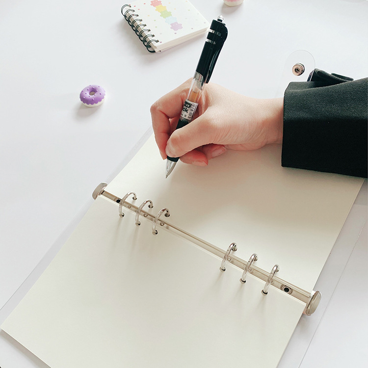 A5 A6 A7 หลวมโน้ตบุ๊คเติมเกลีย - A5 Spiral Dotted Grid Notebook บทวิจารณ์และราคา