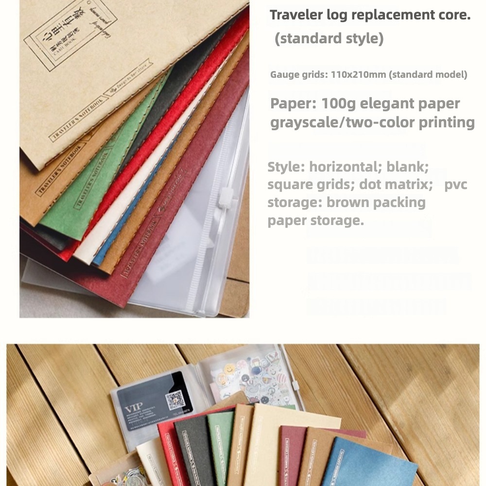 สมุดบันทึกแบบเติมได้ขนาดมาตรฐา - Vintage Leather Journal Notebook บทวิจารณ์และราคา