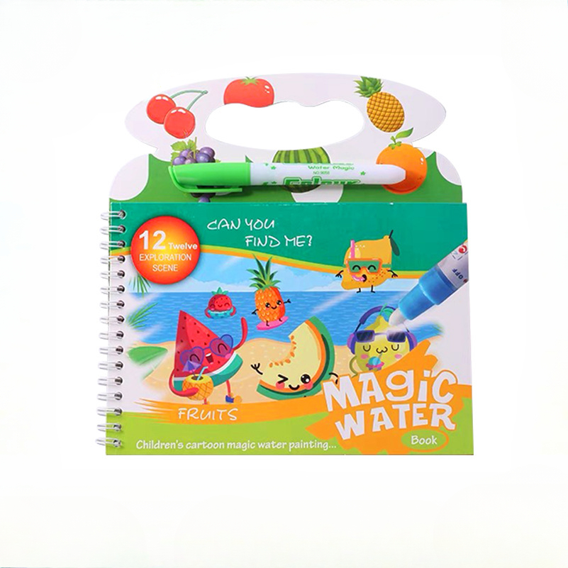 เด็ก Magic หนังสือภาพวาดน้ํา R - Reusable Water Magic Coloring Book บทวิจารณ์และราคา