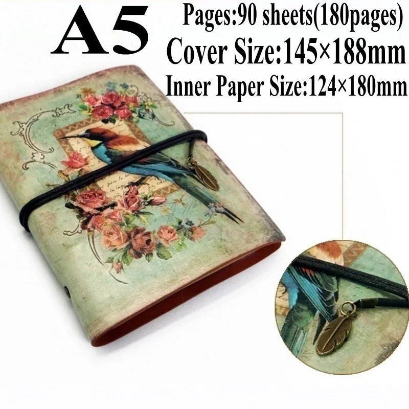 Mini Vintage โน้ตบุ๊ค Handmade - Vintage Leather Journal Notebook บทวิจารณ์และราคา