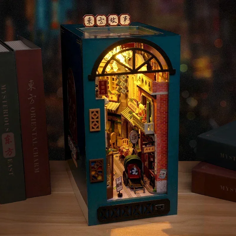 ชั้นวางหนังสือไม้ DIY ลายเทพนิ - Diy Wooden Book Nook Kit Shelf Insert บทวิจารณ์และราคา