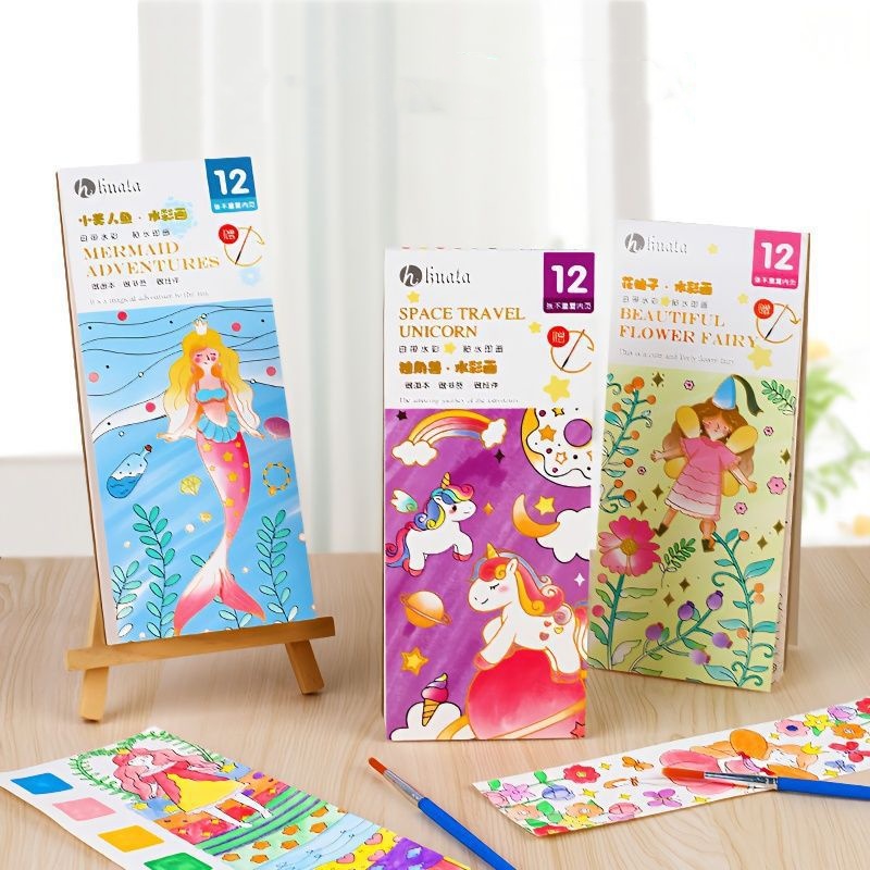 Bview Art Magic สมุดระบายสีที่ - Reusable Water Magic Coloring Book บทวิจารณ์และราคา