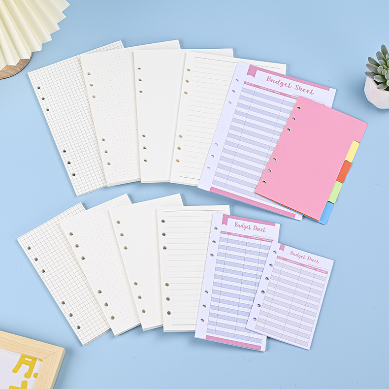 สมุด A5 A6ใบหลวมเติมกระดาษสมุด - A5 Spiral Dotted Grid Notebook บทวิจารณ์และราคา