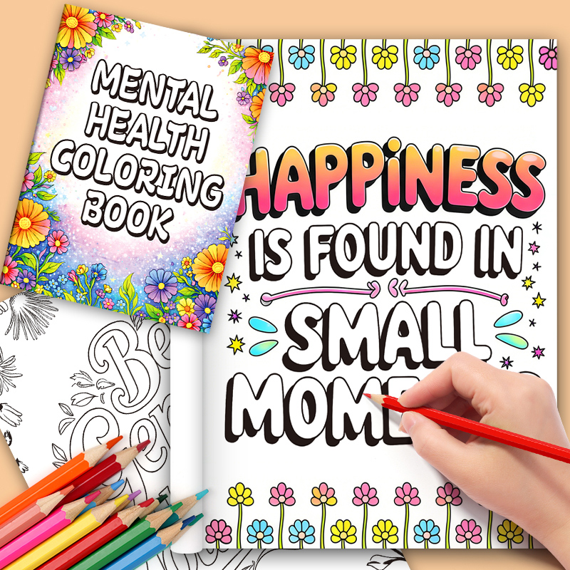 สมุดระบายสีเพื่อสุขภาพจิตสำหรั - Adult Coloring Book Stress Relief บทวิจารณ์และราคา