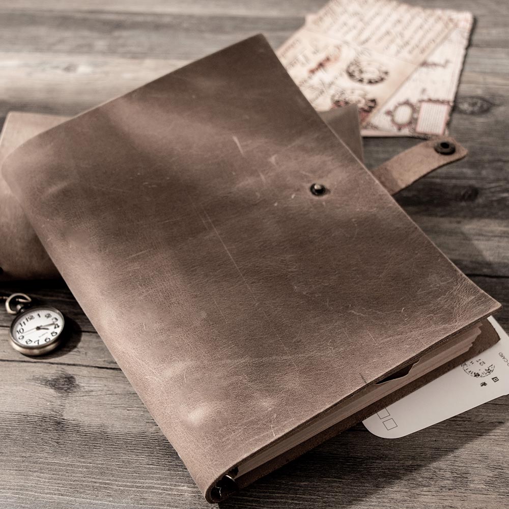 สมุดบันทึกวินเทจขนาด A5 สมุดบั - Vintage Leather Journal Notebook บทวิจารณ์และราคา