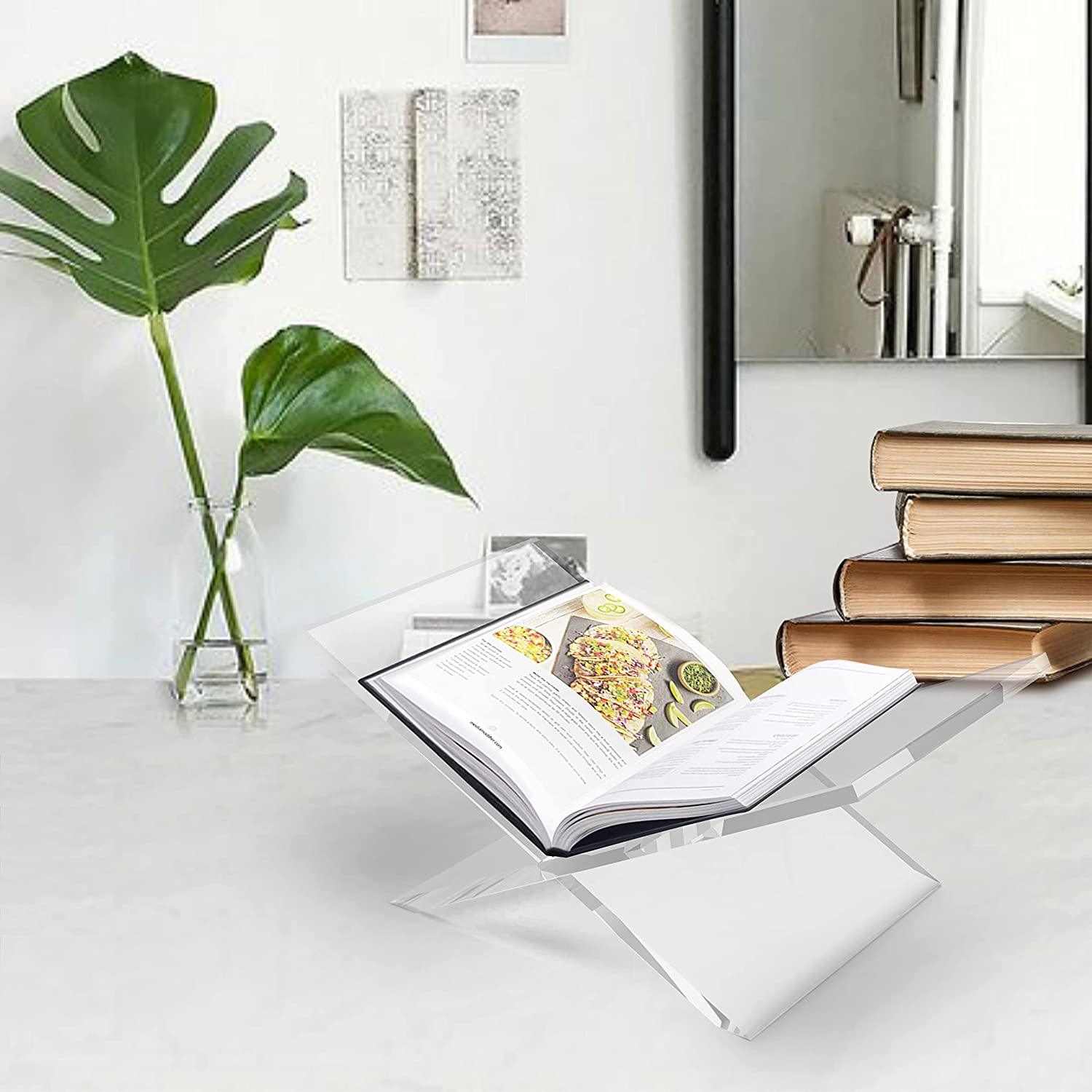 แท่นวางหนังสืออะคริลิกใสแบบเปิ - Clear Acrylic Book Stand Holder บทวิจารณ์และราคา