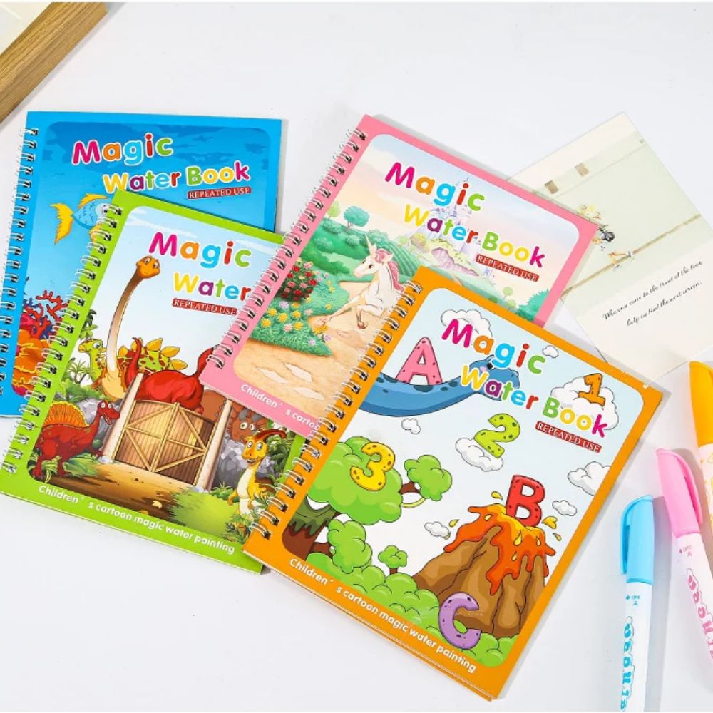 Magical Book น้ําวาด Montessor - Reusable Water Magic Coloring Book บทวิจารณ์และราคา