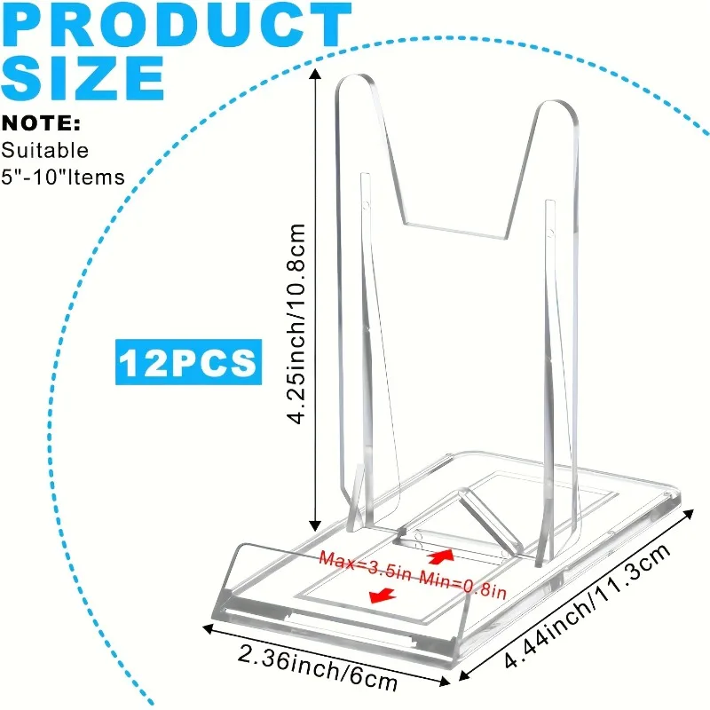 5/12 ชิ้น แท่นวางโชว์อะคริลิกใ - Clear Acrylic Book Stand Holder บทวิจารณ์และราคา