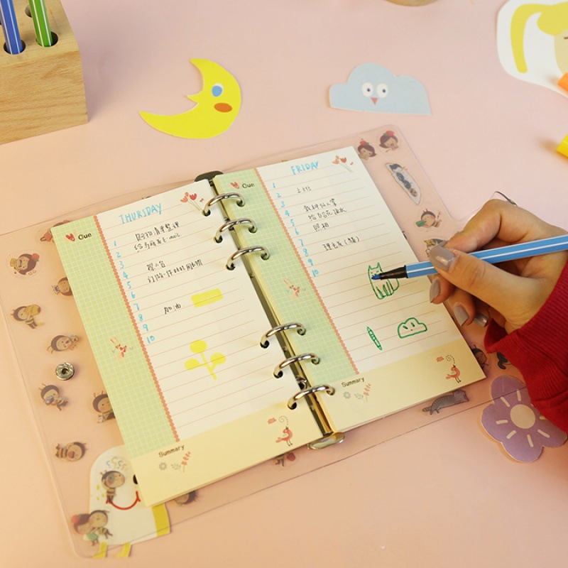 Kawayi A5 A6 หลวมโน้ตบุ๊คเติมเ - A5 Spiral Dotted Grid Notebook บทวิจารณ์และราคา