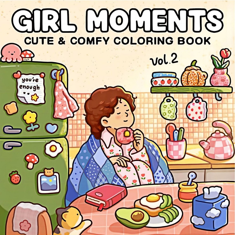 สมุดระบายสีน่ารักและแสนสบายสำห - Adult Coloring Book Stress Relief บทวิจารณ์และราคา