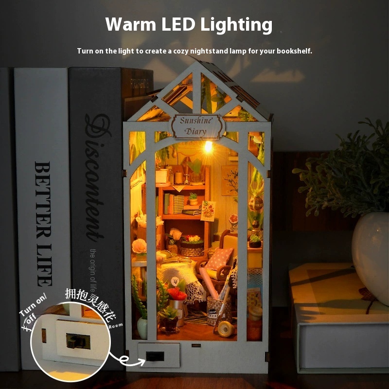 ชุดประกอบชั้นวางหนังสือไม้ DIY - Diy Wooden Book Nook Kit Shelf Insert บทวิจารณ์และราคา