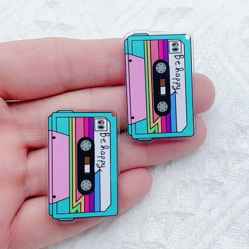 10 ชิ้น จี้อะคริลิคพิมพ์ลายสอง - Music บทวิจารณ์และราคา