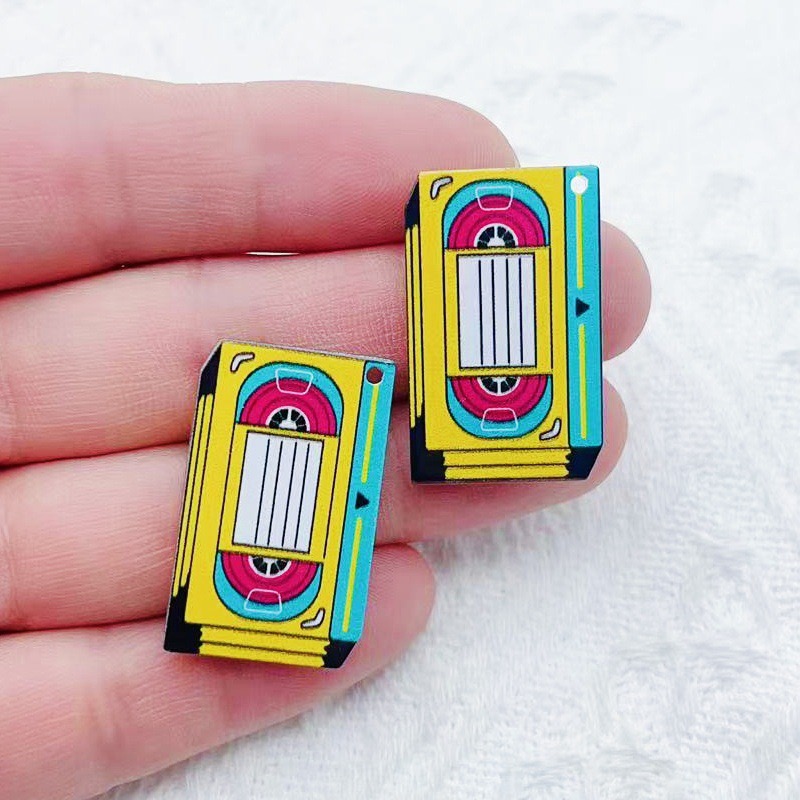 10 ชิ้น จี้อะคริลิคพิมพ์ลายสอง - Music บทวิจารณ์และราคา