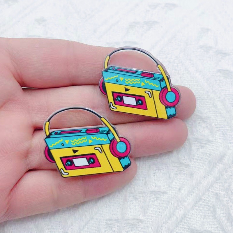 10 ชิ้น จี้อะคริลิคพิมพ์ลายสอง - Music บทวิจารณ์และราคา