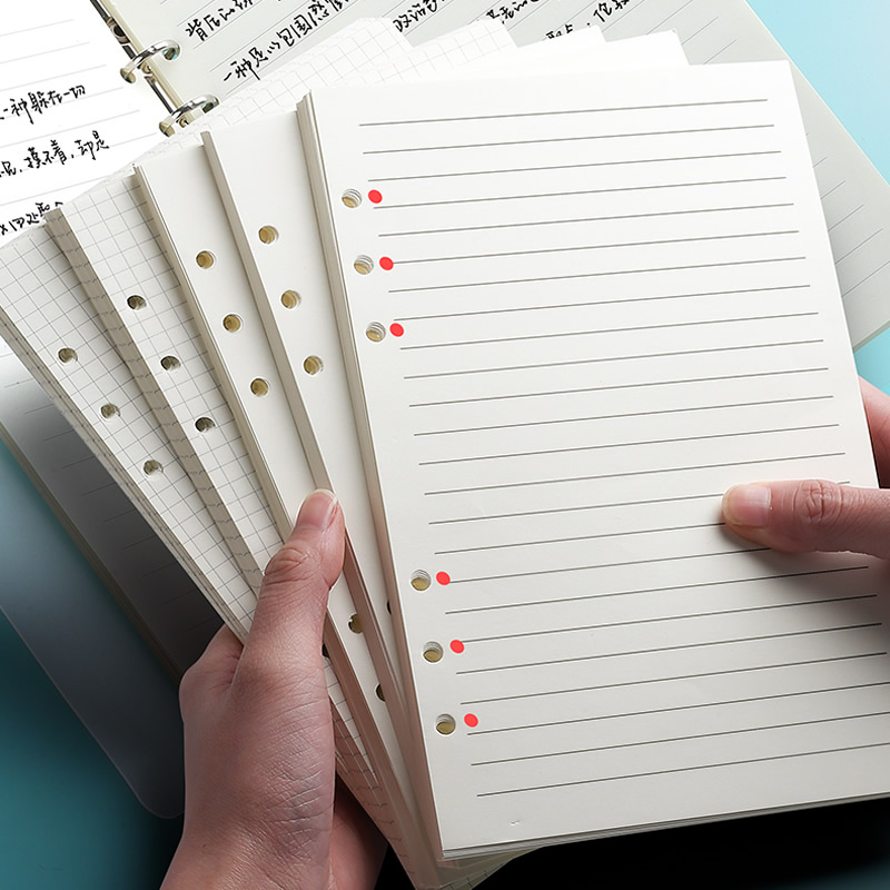 สมุดโน้ตแบบเติมกระดาษ A5 A6 แบ - A5 Spiral Dotted Grid Notebook บทวิจารณ์และราคา