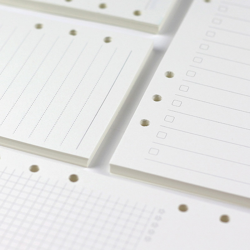 สมุดโน้ตแบบเติมกระดาษ A5 A6 แบ - A5 Spiral Dotted Grid Notebook บทวิจารณ์และราคา