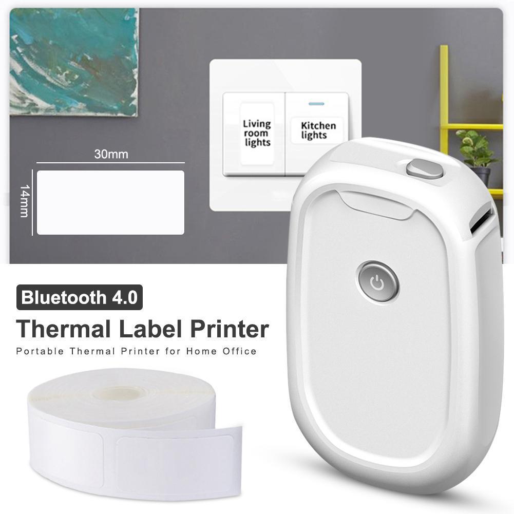 ไร้สายแบบพกพาเครื่องมินิพ็อกเก - Mini Pocket Thermal Printer Paper Roll บทวิจารณ์และราคา