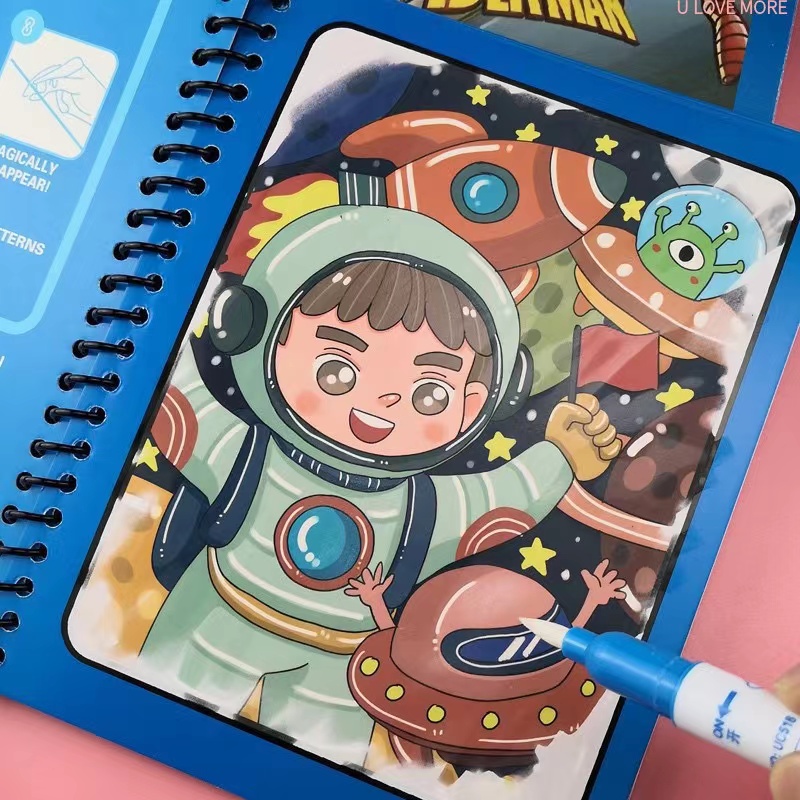 1 ชิ้น Magical Book น้ําวาด Mo - Reusable Water Magic Coloring Book บทวิจารณ์และราคา