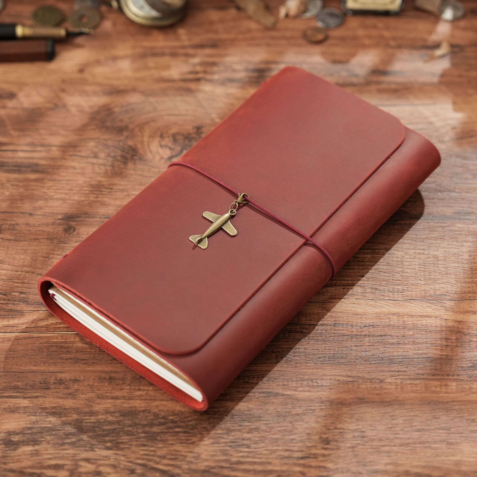 สินค้ามาใหม่ สมุดบันทึกนักเดิน - Vintage Leather Journal Notebook บทวิจารณ์และราคา