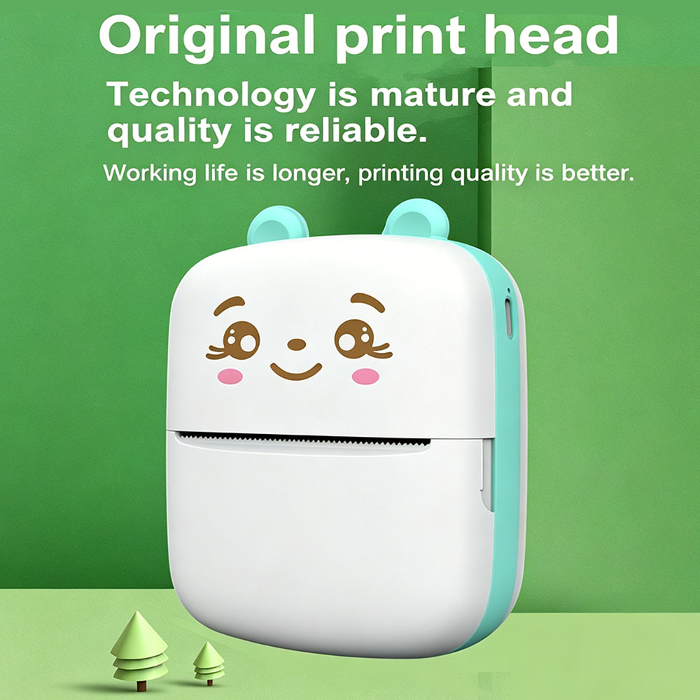 เครื่องพิมพ์พกพาขนาดเล็กแบบพกพ - Mini Pocket Thermal Printer Paper Roll บทวิจารณ์และราคา
