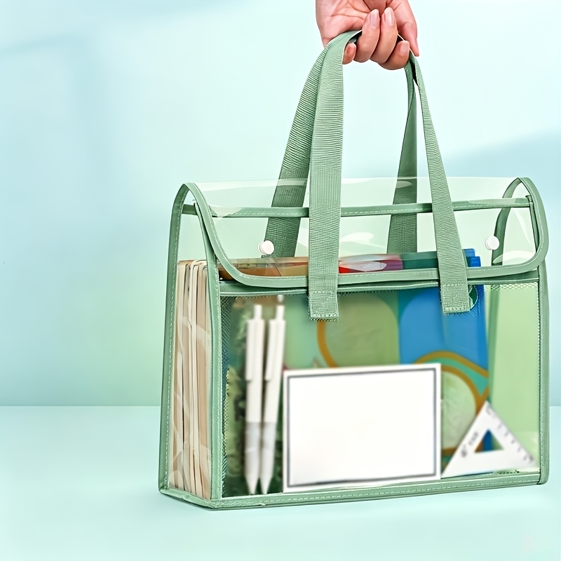 กระเป๋าถือใสสองชั้น ขนาดใหญ่ พ - Stationery Books บทวิจารณ์และราคา
