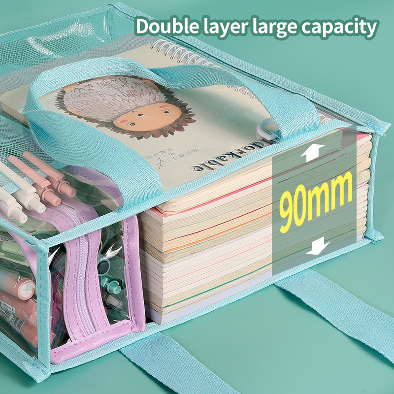 กระเป๋าใส HUAJIE ความจุขนาดใหญ - Stationery Books บทวิจารณ์และราคา