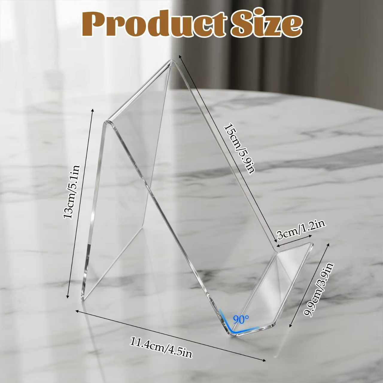 ชุดขาตั้งหนังสืออะคริลิค 12 ชิ - Clear Acrylic Book Stand Holder บทวิจารณ์และราคา