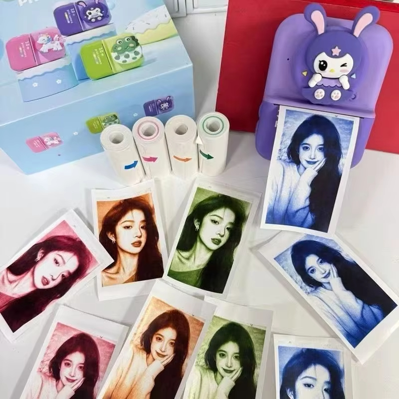 ม้วนกระดาษความร้อนสีขาว/สี ขนา - Mini Pocket Thermal Printer Paper Roll บทวิจารณ์และราคา