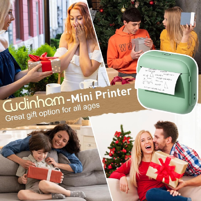เครื่องพิมพ์บลูทูธขนาดพกพาแบบไ - Mini Pocket Thermal Printer Paper Roll บทวิจารณ์และราคา