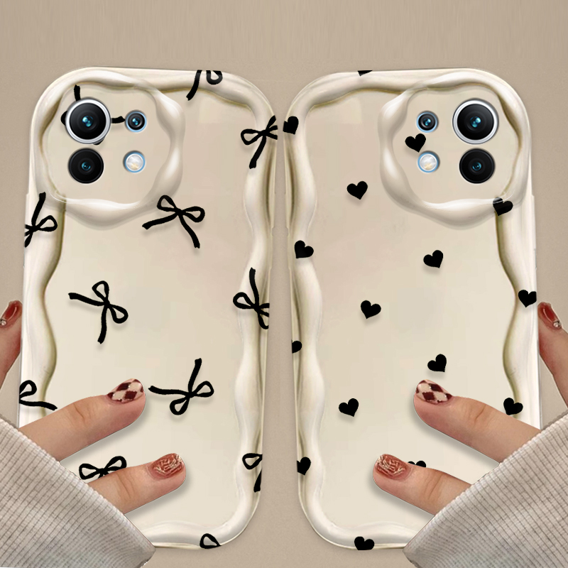 เคสลายโบว์สีดำรูปหัวใจสำหรับ X - Magazines บทวิจารณ์และราคา