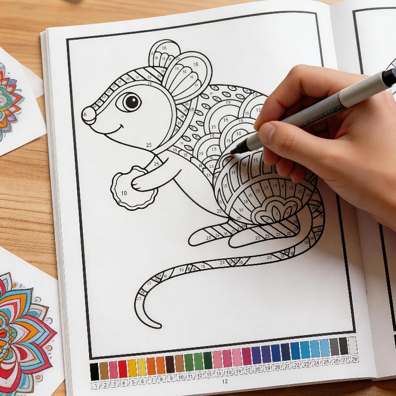 สมุดระบายสีสำหรับผู้ใหญ่ รูปสั - Adult Coloring Book Stress Relief บทวิจารณ์และราคา